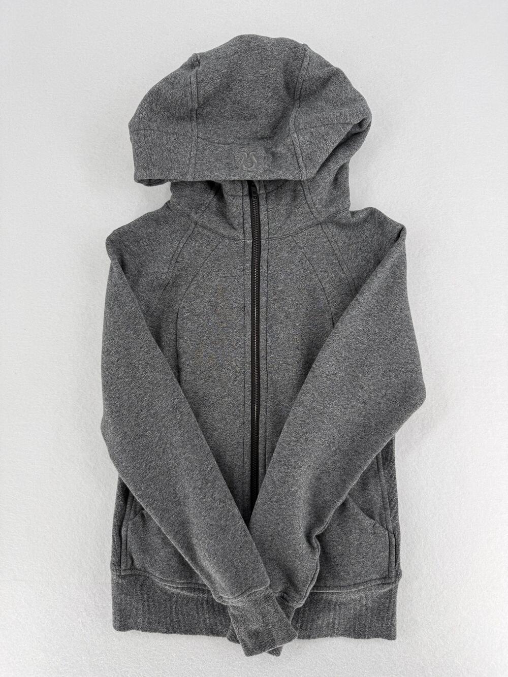 Lululemon Scuba Full Zip Hoodie Womens 4 Heather Gray Fleece Jacket